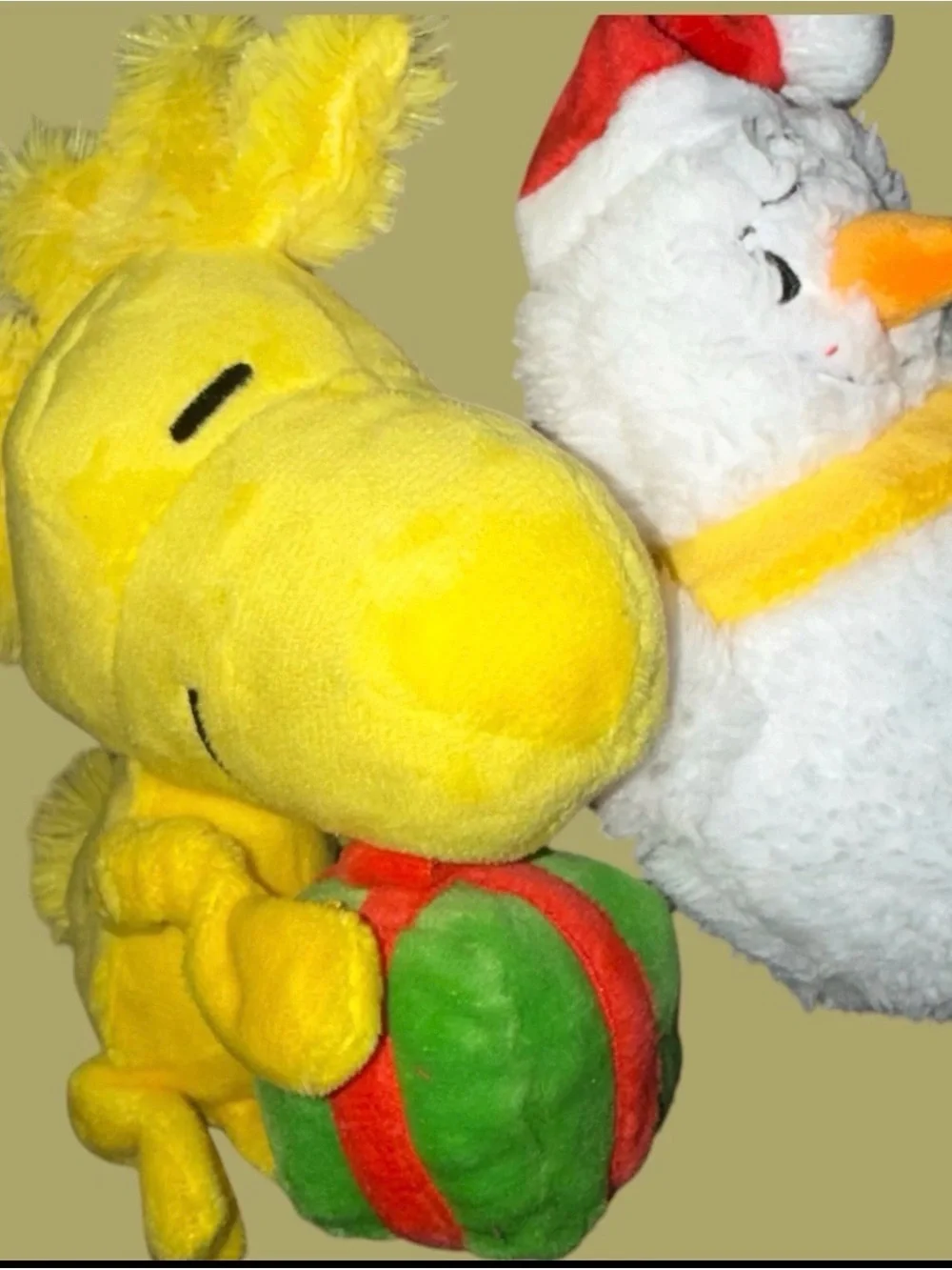 Peanuts Yellow Woodstock Toy Holiday Snowman & Snoopy Pocket Dog Bark Box NWT